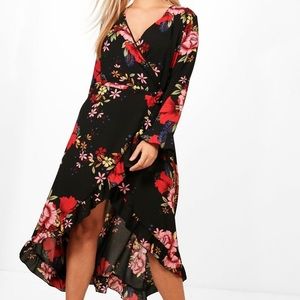 Plus Wrap MIDI Dress
